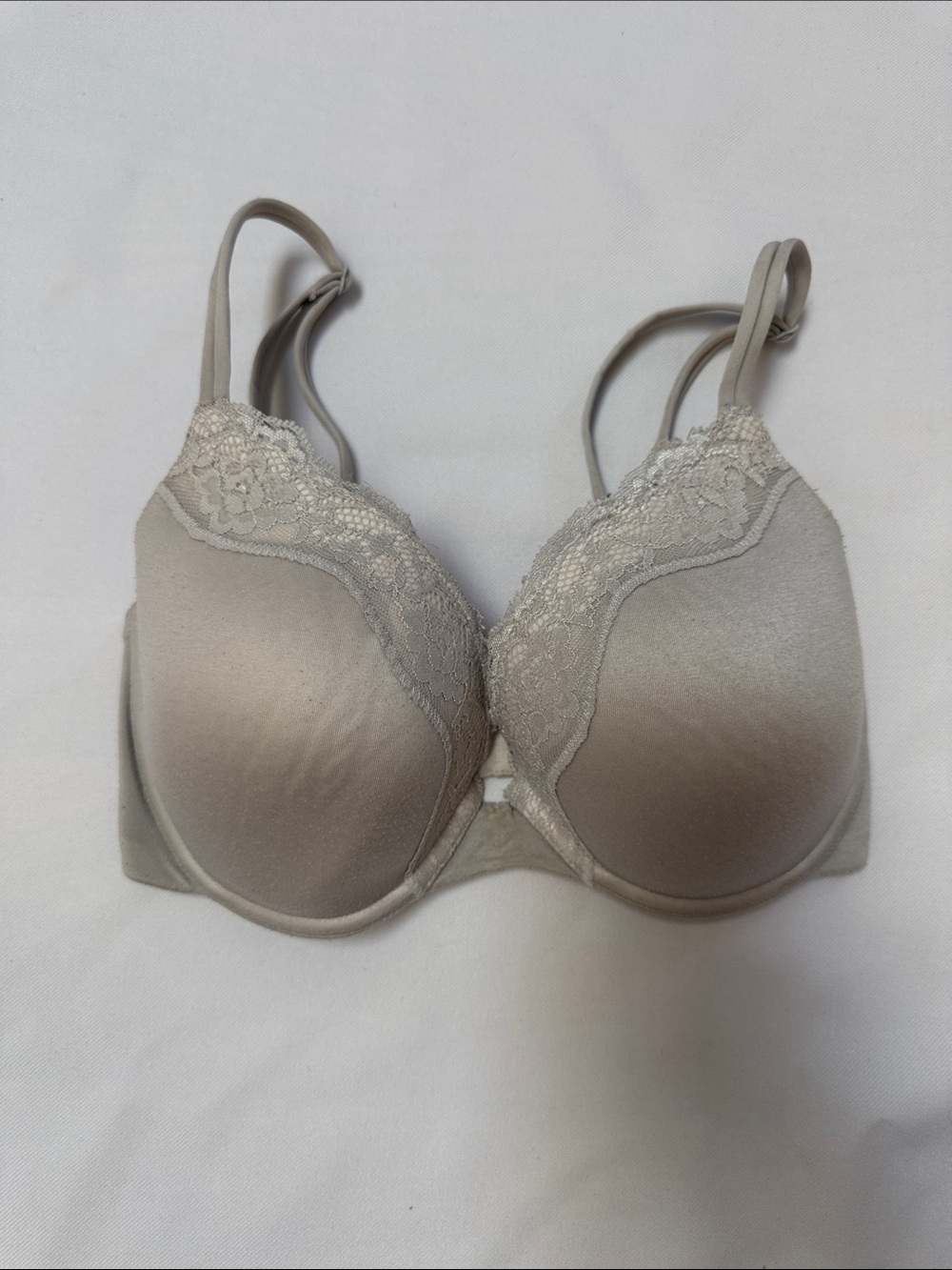 DKNY Grey Lace-Trim T-Shirt Bra